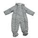 Kanz Baby Schneeanzug Einteiler Overall Grau Punkte Winter Kinder 
