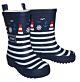 Maximo Kinder Gummistiefel Regenstiefel Jungen Mädchen Maritim Blau