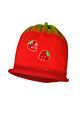 Maximo Mädchen Mütze Strickmütze Erdbeere Rot Gr. 45-53