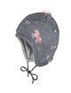 Maximo Mädchen Mütze Strickmütze Winter Grau Einhorn Kinder