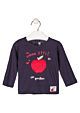 Losan Mädchen Shirt langarm Apfel Baby Marine Sommer 