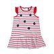 Losan Mädchen Kleid ärmellos Trägerkleid Baby Sommer Apfel weiß rot 