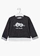 Losan Kinder Sweatshirt Mädchen Pullover Grau Langarm 