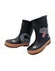 Maximo Gummistiefel Regenstiefel Kinder Dino Jungen Schwarz Winterfutter