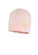 Maximo Mütze Beanie Baby Jersey Mädchen Rosa-Weiß-Gestreift