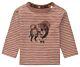 noppies Baby Shirt Langarm Braun Gestreift Bison Jungen 