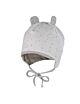 Maximo Baby Mütze Bindemütze Weiß Allover-Print Wolke Jungen