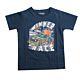 Losan Jungen T-Shirt Kurzarm Blau Marine Frontprint Rennwagen Kinder Sommer 