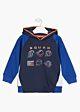 Losan Jungen Pullover Sweatshirt Blau Kapuze Kinder 