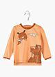 Losan Jungen Shirt Langarm Orange Hund Kinder Baby Größe 68-92