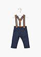 Losan Hose Baby Träger Stoffhose Blau Jungen Kinder 