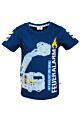 Salt and Pepper Jungen Shirt Kurzarm T-Shirt Blau Feuerwehr Kinder 