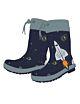 Maximo Kinder Gummistiefel Weltraum Regenstiefel Jungen Jerseyfutter Space
