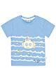 Salt and Pepper T-Shirt Kurzarm Sommer Jungen Blau U-Boot Baby 