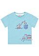 Salt and Pepper T-Shirt Kurzarm Sommer Jungen Blau Bagger Lastwagen Baby 