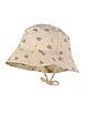 Maximo Jungen Mütze Sonnenhut mit Krempe Bindeband Beige Bus Kinder Baby
