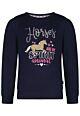Salt and Pepper Mädchen Kinder Pullover Langarm Sweatshirt Marine Pferd 