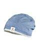 Maximo Mütze Baumwolljersey KIDS-Beanie Jeansblau Jungen Mädchen Kinder