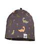 Maximo Baby Beanie Mütze Jersey Jungen Grau/Grün Dino