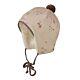 Maximo Mütze Babymütze Wintermütze Bindemütze Beige Bär Winter Baby Jungen