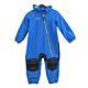 Outburst Kinder Softshell-Overall Softshellanzug Mädchen Jungen Wasserdicht Einteiler Blau