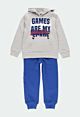 boboli Jungen Jogginganzug Hose Shirt blau grau Kinder 