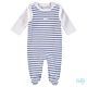 Feetje Baby Strampler Set Zweiteiler Blau-Weiß Ringel Erstausstattung Frühchenkleidung Basic