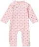 noppies Baby Schlafanzug Einteiler Overall Rosa Mädchen Herzen Basic