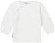 noppies Baby Shirt Pullover Wickelshirt Strick Newborn Weiß Basic