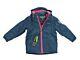 Outburst Jacke Winterjacke Regenjacke Wasserdicht Jeansblau/Neon-Pink Kapuze Kinder Mädchen
