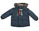 Outburst Jacke Winterjacke Kapuze Blau Parka Kinder Jungen Wasserdicht