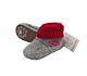 Maximo Kinder Schuhe Filz Hausschuhe Lauflernschuhe Wolle Schlupfform Mädchen Jungen Rot