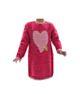 BLUE SEVEN Mädchen Kleid Strickkleid Schlupfkleid Flauschkleid Herz Langarm Kinder Pink 