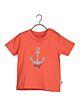 BLUE SEVEN Baby T-Shirt Kurzarm Jungen Rot Anker Maritim Druck 