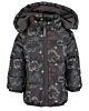 BLUE SEVEN Jungen Winterjacke Baby Jacke Kapuze Anthrazit Dino 