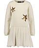 BLUE SEVEN Mädchen Kleid Strickkleid Schlupfkleid langarm Beige Pailletten Kinder