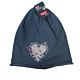 MaxiMo Mädchen Mütze Strickmütze Beanie Blau Kinder