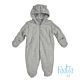 Feetje Overall Baby Grau Winter Einteiler Kapuze Mädchen Jungen Unisex Wattiert Basic