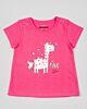Losan T-Shirt Kurzarm Sommer Baby Kinder Pink Einhorn