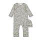 Feetje Overall Babyanzug + Mütze Einteiler Geschenkkarton Baby Elefant Grau Basic