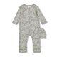 Feetje Overall Babyanzug + Mütze Einteiler Geschenkkarton Baby Elefant Grau