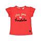 Feetje Baby Shirt Kurzarm Rüschen Mädchen Sommer Rot Papaya 