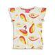 Jubel Mädchen T-Shirt Sommer Shirt Kurzarm Weiß Papaya Kinder