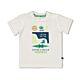 Feetje Shirt Kurzarm T-Shirt Jungen Offwhite Sommer Baby Kinder Aligator