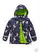 Outburst Jacke Winterjacke Regenjacke Wasserdicht Rakete Weltraum Space Blau Kapuze Kinder Jungen