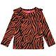 Jubel Mädchen Shirt langarm Orange Schwarz Zebra Kinder