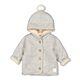 Feetje Jacke Baby Kapuze Bommel Winter Grau Unisex