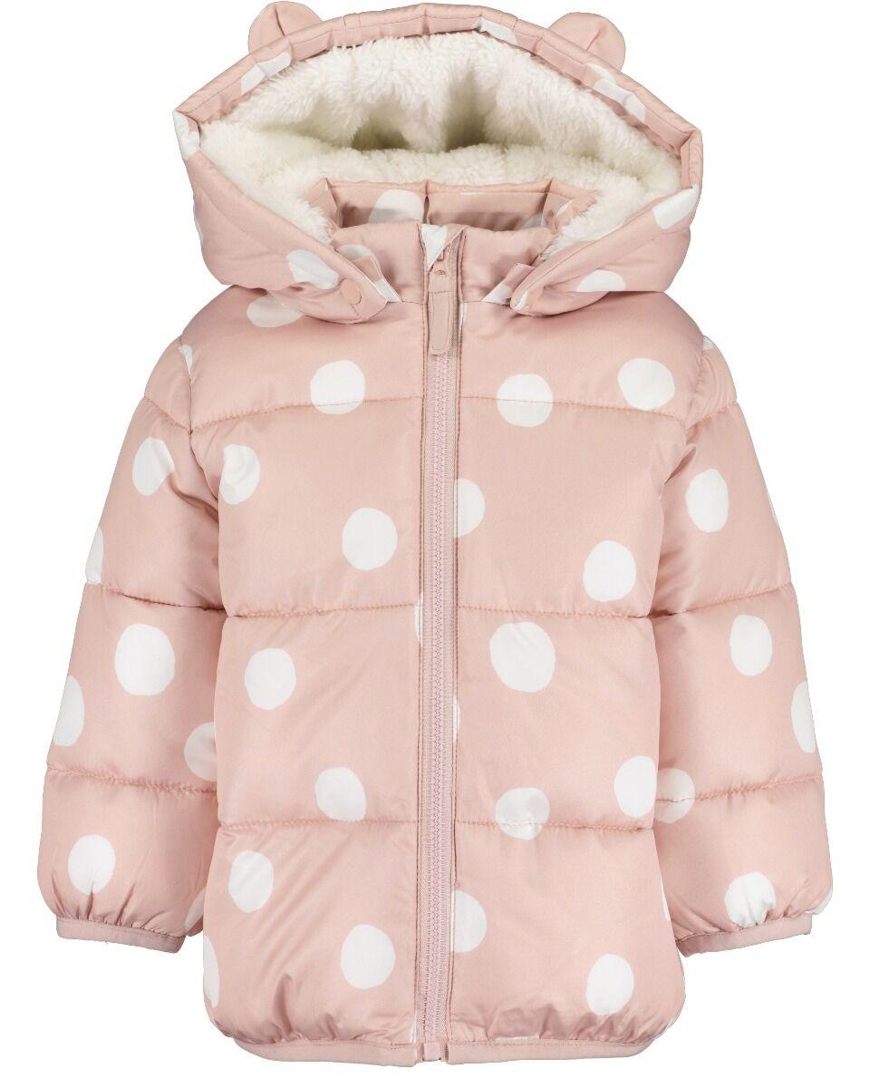 SXSHUN Mädchen Winterjacke Mit Kapuze - Gestickte Blumen Steppjacke