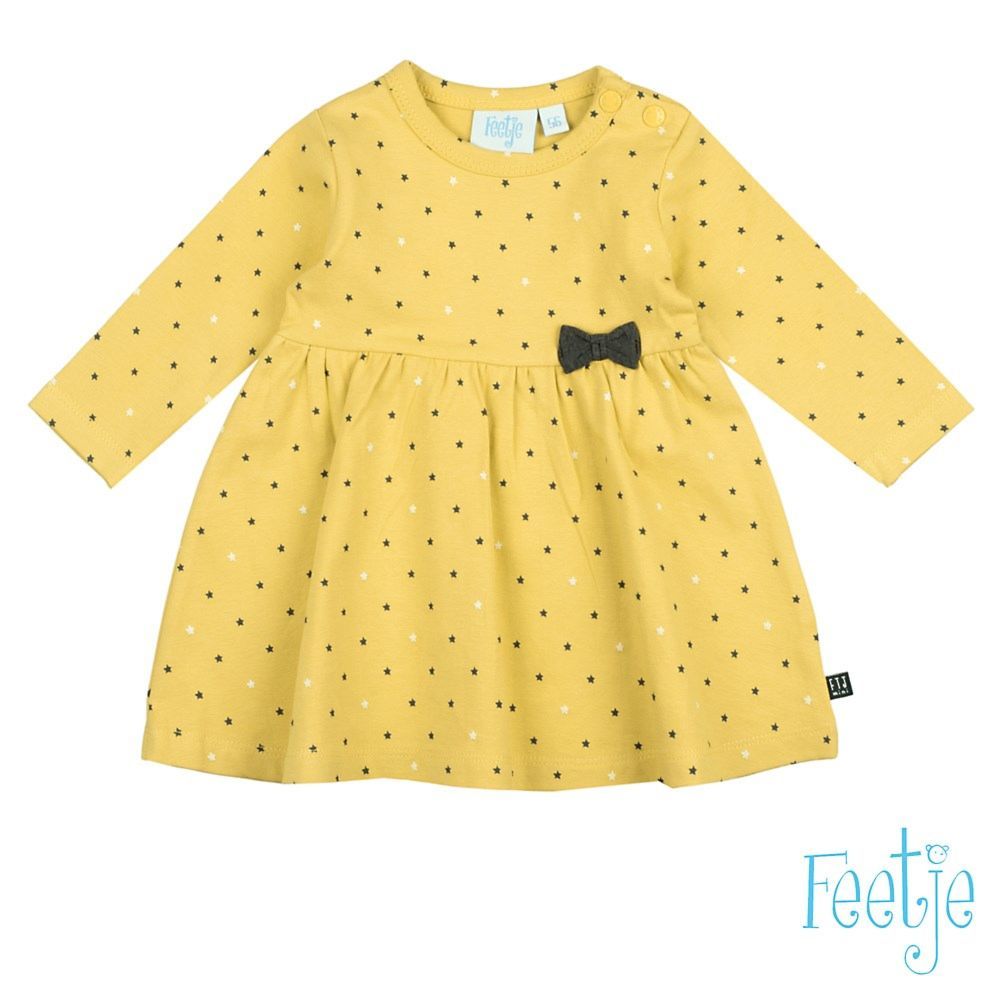 Feetje Madchen Kleid Langarm Baby Gelb Grosse 62 68 74